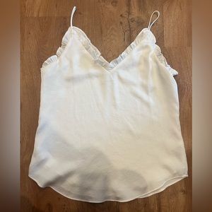 Express Polyester Cream Tank